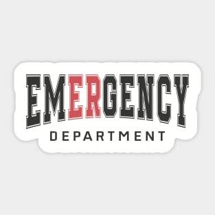 Emergency Department Emergency Room Er Nurse Healthcare Sticker